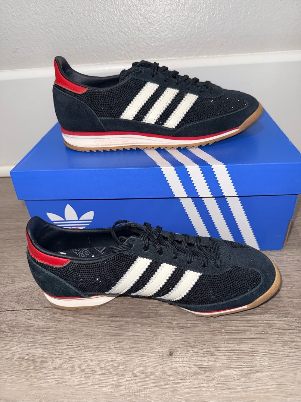 Adidas SL72 OG Rhinestone Black - Picture 11 of 14